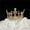 Gold, variant on 3.7 oz Medium Crown Cake Topper - Silver