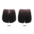 thumbnail image 5 of Lsque Rose Gold Glitter1 Printed Women's Running Shorts with Liner Pockets,Elastic Quick Dry Workout Athletic Gym Yoga Shorts,Womens High Waist Shorts-Large, 5 of 9