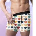 thumbnail image 7 of Clearance Clothes Under $10.00 TMOYZQ Men's Boxer Briefs Comfy 4-Way Stretch Underwear Cute Love Heart Graphic Valentine's Day Boxer S-XXL, 7 of 7