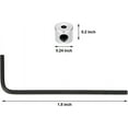 thumbnail image 4 of yeacher 100 Pieces Pin Keepers Pin Locks Pin Backs Locking Clasp With Wrench, 6 X 5 Mm, 4 of 5