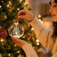 thumbnail image 4 of Qwtwty Glowing Christmas Tree Decorations Story Ornament, Light-Up Shatterproof Clear Christmas Themed Hanging Ball Decoration with Warm LED Light, 4 of 7