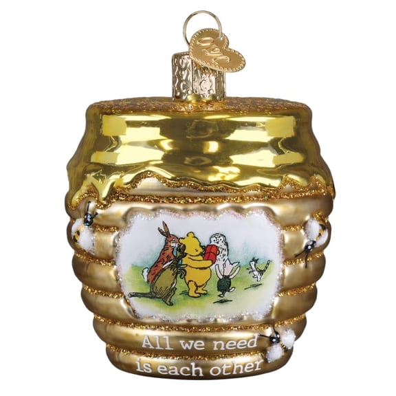 Winnie and Friends Glass Ornament
