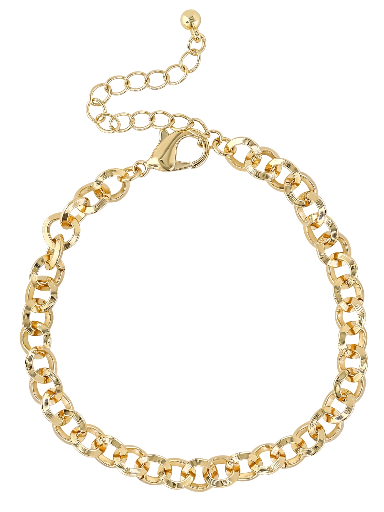 Jessica Simpson Women's Gold-Tone Multi-Bead Bracelet Stack, 3 Pack