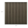 thumbnail image 2 of HOMCOM 4 Pack Acoustic Wall Panels, 24" x 24" Wood Wall Panels, Brown, 2 of 8