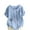 Blue, variant on Sexlip Womens Swimsuit Set Button Detail Floral Embroidery Cover Up Design Crew Neck Short Sleeve Asymmetric Hem Loose Silhouette Lightweight Fabric for Beach Vacations White XXXL
