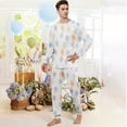 thumbnail image 3 of Onlypjs Easter Family Matching Pajamas Set Egg Print – Soft Long Sleeve Sleepwear for Men and Women, Cozy Loungewear, 3 of 5