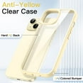 thumbnail image 3 of JETech Case for iPhone 15 6.1-Inch, Shockproof Phone Bumper Cover, Solid Color Matte TPU Frame, Anti-Scratch Clear Back (Yellow), 3 of 6