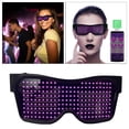 thumbnail image 1 of Gafas LED Bluetooth Baoblaze para Disfraces de DJ Visualización de Carga USB Rosado, 1 of 8