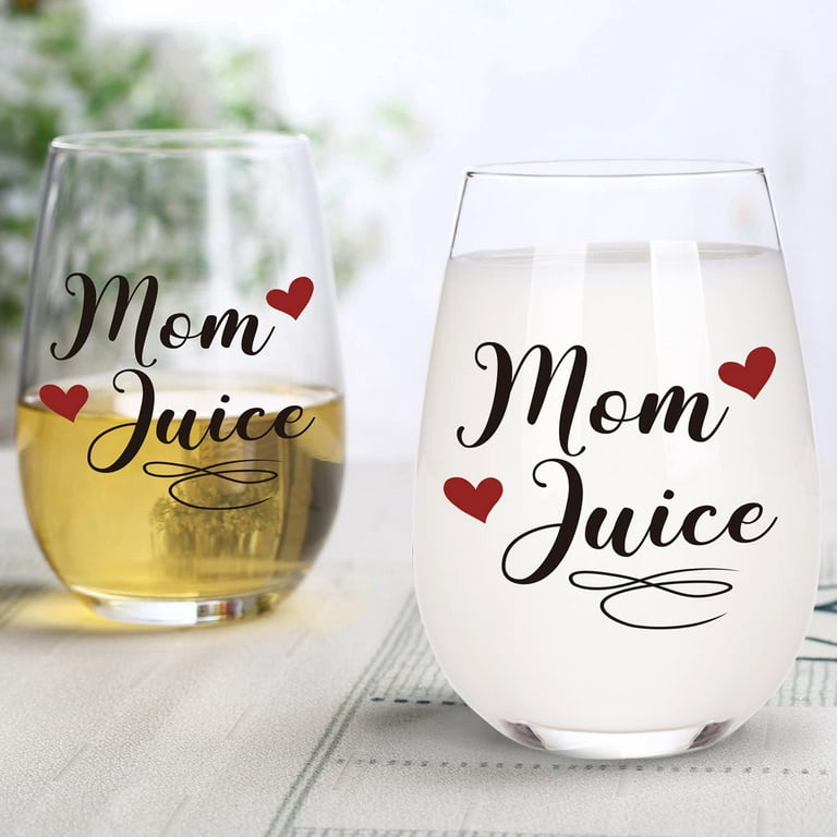 Mom and Daughter Wine Glass Set, Matching Wine Glasses, Mother