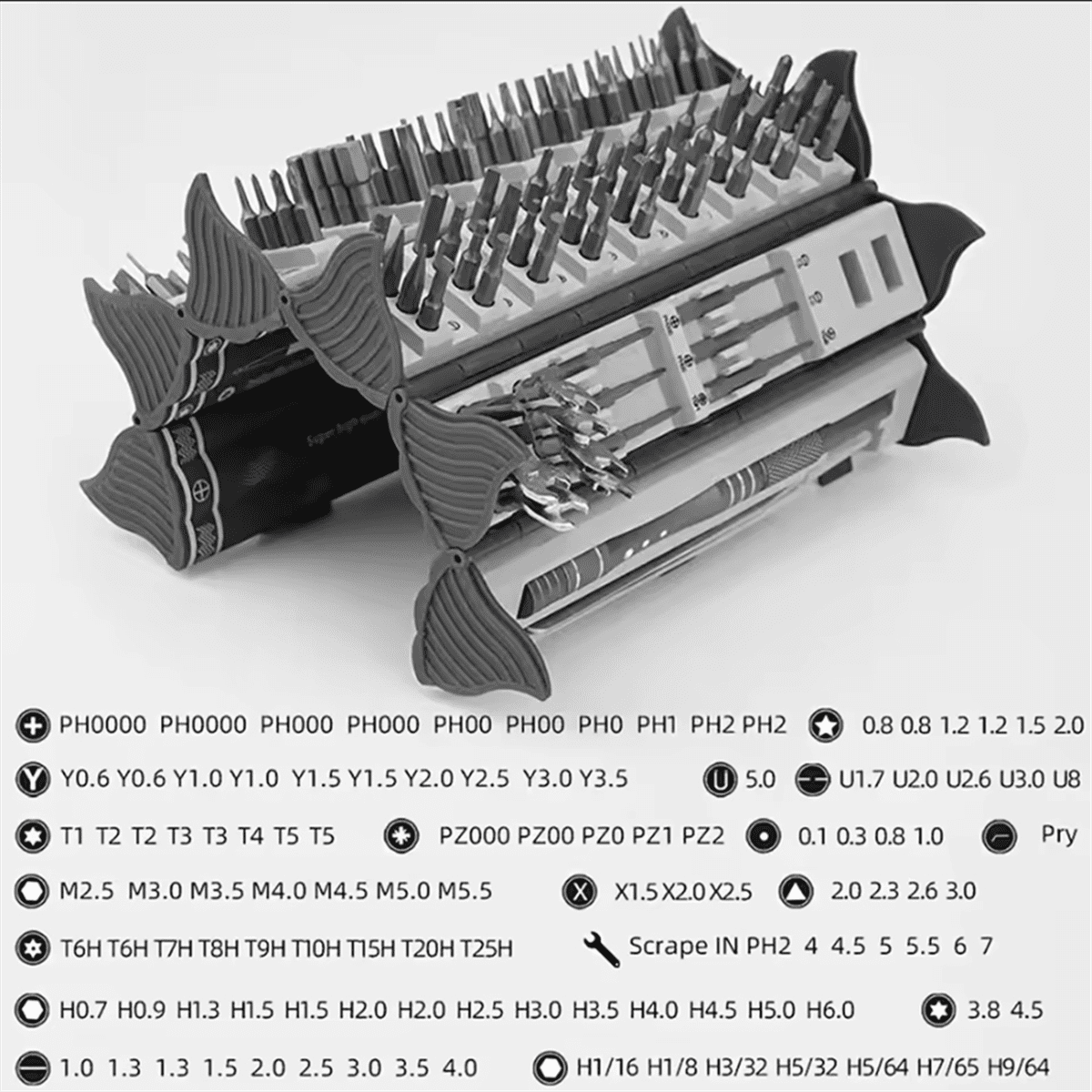 128 in 1 Precision Screwdriver Set Magnetic Screw Nuts Bits Multi Functional Household Repair Tools Kit for Laptop Pc,1 x Precision Screwdriver Set
