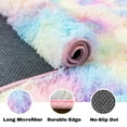thumbnail image 3 of ZENELESS Indoor Fluffy Rug,5x7 Tie-Dye Rainbow Fuzzy Non-Slip Carpets for Living Room Bedroom Home Decor, 3 of 7