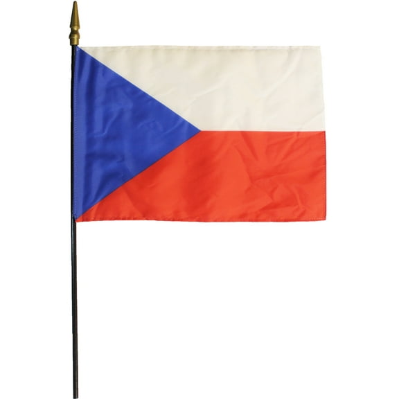Czech Republic - 8"X12" Stick Flag