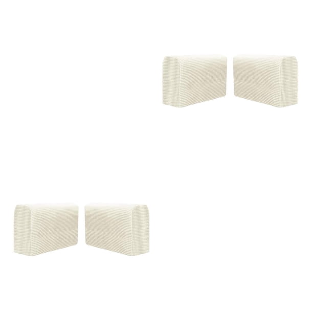 Fundas elásticas para sofá Advancent 2 piezas poliéster brazo blanco 2Conjunto
