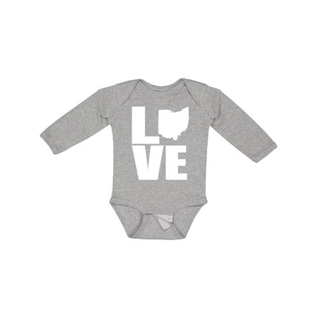 

Inktastic Ohio Love Boys or Girls Long Sleeve Baby Bodysuit