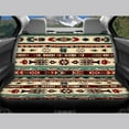 thumbnail image 4 of Pzuqiu Brown Boho Car Seat Cover Full Set Breathable Front and Rear Seat Cover Set Easy to Install Seat Protectors with Anti-Slip Full Backrest Universal Fit for Most Cars Sedan Van Truck, 4 of 7