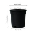 thumbnail image 3 of Nursery Pots, Pots with Drainage Holes,2 Gallon Garden Flower Container Seedling Pot for Planting,Cuttings,Transplanting,Home Garden, 3 of 5