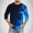 F_ Black, variant on SSAAVKUY Funny Shirts for Men 3/4 Sleeve Crewneck 3D Flame Print Graphic Tee Shirts 2025 Trendy Casual Stylish Gym Workout Tops Dark Blue L