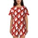 thumbnail image 1 of Fotbe Fire Symbols Conjunto de Pijama Estampado para Mujer, 2 Piezas, Ropa de Dormir con Camiseta de Manga Corta y Shorts Suaves-3X-Large, 1 of 6