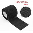 thumbnail image 2 of Car Steering Wheel Cover Wrap Tape, 2PCS Non-Slip Sweat-Absorbent Steering Wheel Protective Strap Bandage, Breathable Vehicle Interior Accessories, for SUV RV Truck, 2 of 7