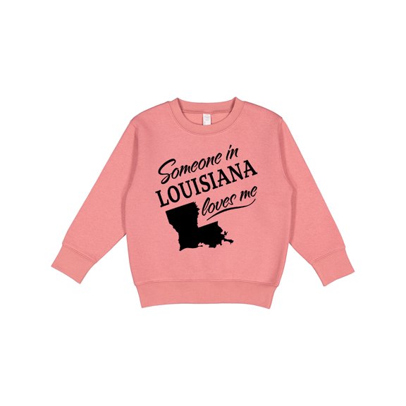 Inktastic Someone in Louisiana Loves Me Toddler Sweatshirt