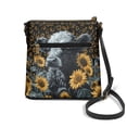 thumbnail image 2 of Kuiaobaty Highland Cow Sunflower Print Crossbody Bag for Women, Casual Leopard Print Vegan Leather Shoulder Handbag with Adjustable Strap, Multi Pockets Sling Purse Crossbody for Travel, 2 of 7