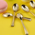 thumbnail image 6 of Balsa Circle 24 Pieces 4" Gold Disposable Plastic Dessert Spoons Party Catering Tableware, 6 of 8