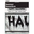thumbnail image 2 of Foil Spider Web Happy Halloween Banner, 9 ft, 1ct, 2 of 2