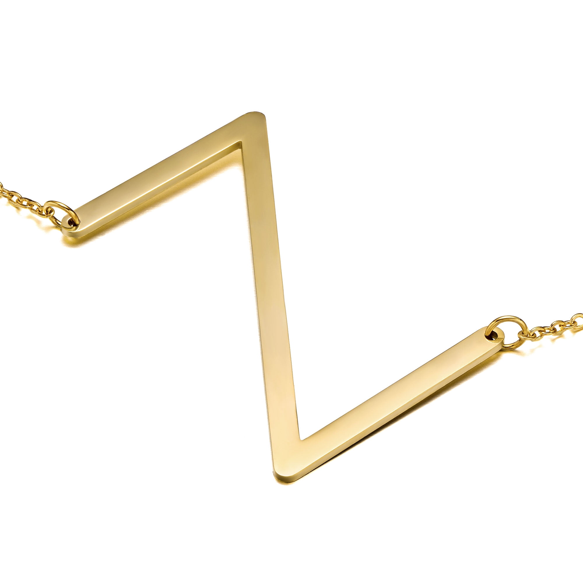 Yesteel Sideways Initial Z Necklace for 
