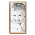 thumbnail image 2 of ArtToFrames 10" x 20" Gold And Stained Brown Picture Frame, 10x20 inch Gold Wood Poster Frame (WOM-4766), 1 Pack, 2 of 6