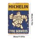 thumbnail image 5 of Placa Metal Vintage Neumático MICHELIN Pared Pintura Hierro Rectangular 30x40cm, 5 of 9