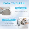 thumbnail image 5 of Pet Pad Cooling System for Summer, Consistent Cooling Water Mat for Dogs and Cats, No Chemical Gel or Refrigeration Needed, Machine Washable Bed, Ideal for Home and Crates (White Gray,XL), 5 of 5