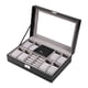 thumbnail image 4 of Caja organizadora multifuncional para guardar relojes, anillos y joyas, con 8 ranuras y 2 rejillas., 4 of 14