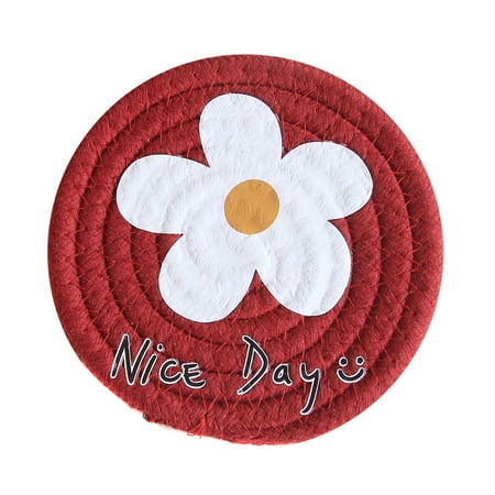 

Heat-resistant Mat Cotton Slip-Proof Round Insulation Pads for Cooking