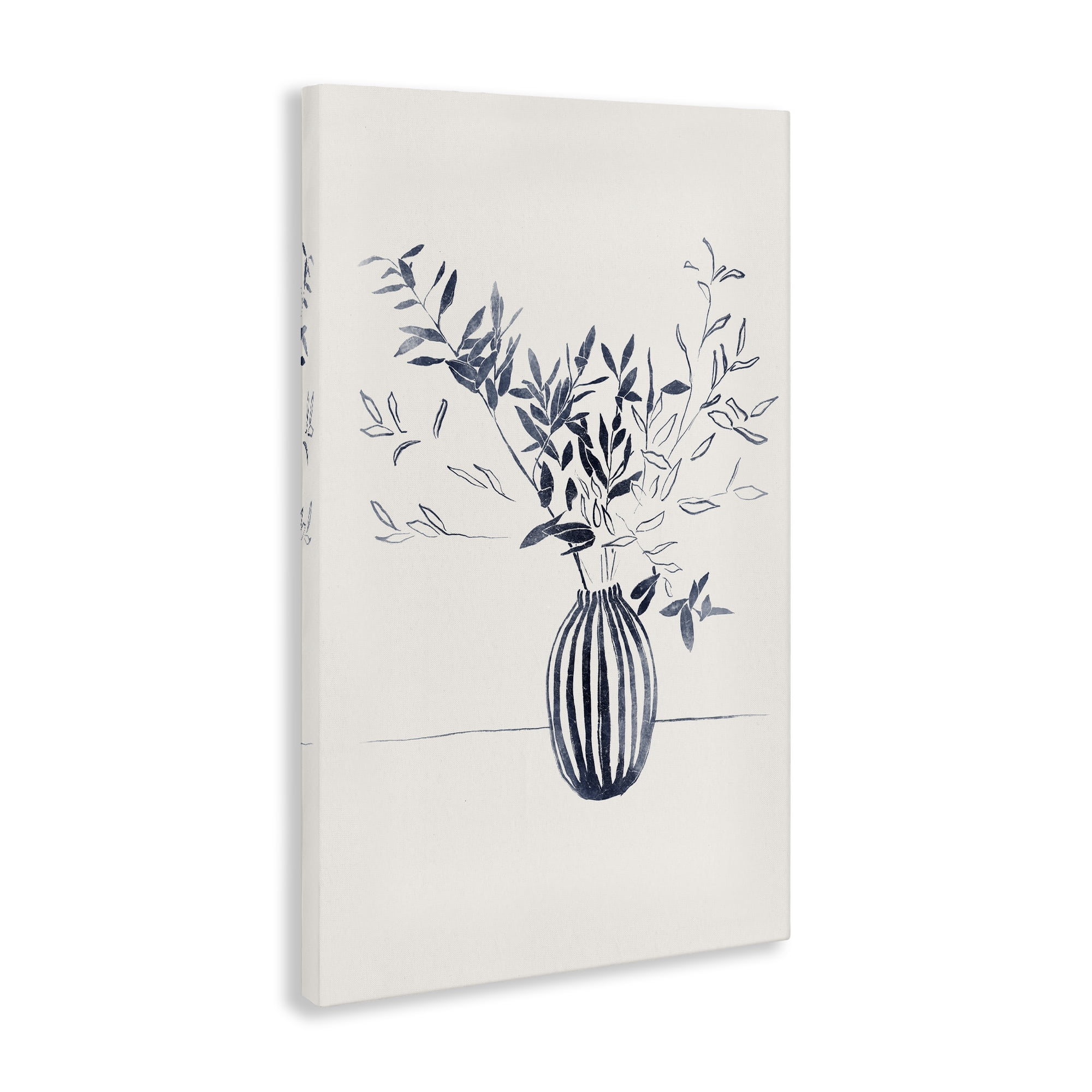Stupell Industries Minimal Bud Vase Botanical & Floral Painting Gallery Wrapped Canvas Art Print Wall Art, 20 x 30