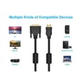 thumbnail image 5 of Monoprice HDMI to DVI Adapter Cable - 3 Feet - Black | High Speed, 28AWG, 1080p Resolution, Ferrite Cores, Compatible with AVCHD / PlayStation 3 and More, 5 of 6