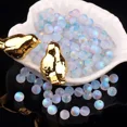 thumbnail image 1 of 10PCS Acrylic Transparency Imitation Pearl Beads Round Loose Beads Handmade DIY Necklace Bracelet Jewelry Making Accessories, 1 of 5