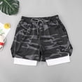 thumbnail image 2 of Liacowi Men Athletic Shorts, Elastic Waistband Pants with Pocket, 2 of 4