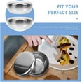 thumbnail image 2 of ABCISI 2pcs Korean Stainless Steel Rice Bowl With Lid, Double Wall Insulated Silver Covered Dish Warming Bowl for Soup Rice Storage Outdoor Camping Picnics Kitchen Use, 2 of 7