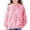 Pink, variant on Girls Bow Print Crewneck Sweatshirt Pink Cotton Long Sleeve Pullover for Kids,Size 2-3T