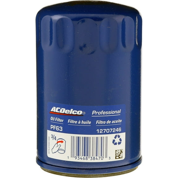 ACDelco #PF63F Professional Engine Oil Filter Fits select: 2014-2023 CHEVROLET SILVERADO, 2011-2023 FORD F150