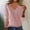 Pink, variant on POROPL Women Sweaters Long Sleeve V-Neck Sweater Knitted Top Pullover Outer Base,Lightweight,Size S-L