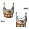 thumbnail image 6 of Sports Bra For Women, Hiking Duck Sports Bras For Women High Support, Workout Tank Tops Woman With Removable Cups, 6 of 8