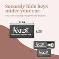 thumbnail image 3 of 3-Pack Magnetic Key Lock Box by Katzco - Hide a Spare Key - 1.25 x 2.75 in Strong Magnet Case for Car, Home, Outdoor Use - Discreet Storage for Emergency Access - Black, 3 of 7