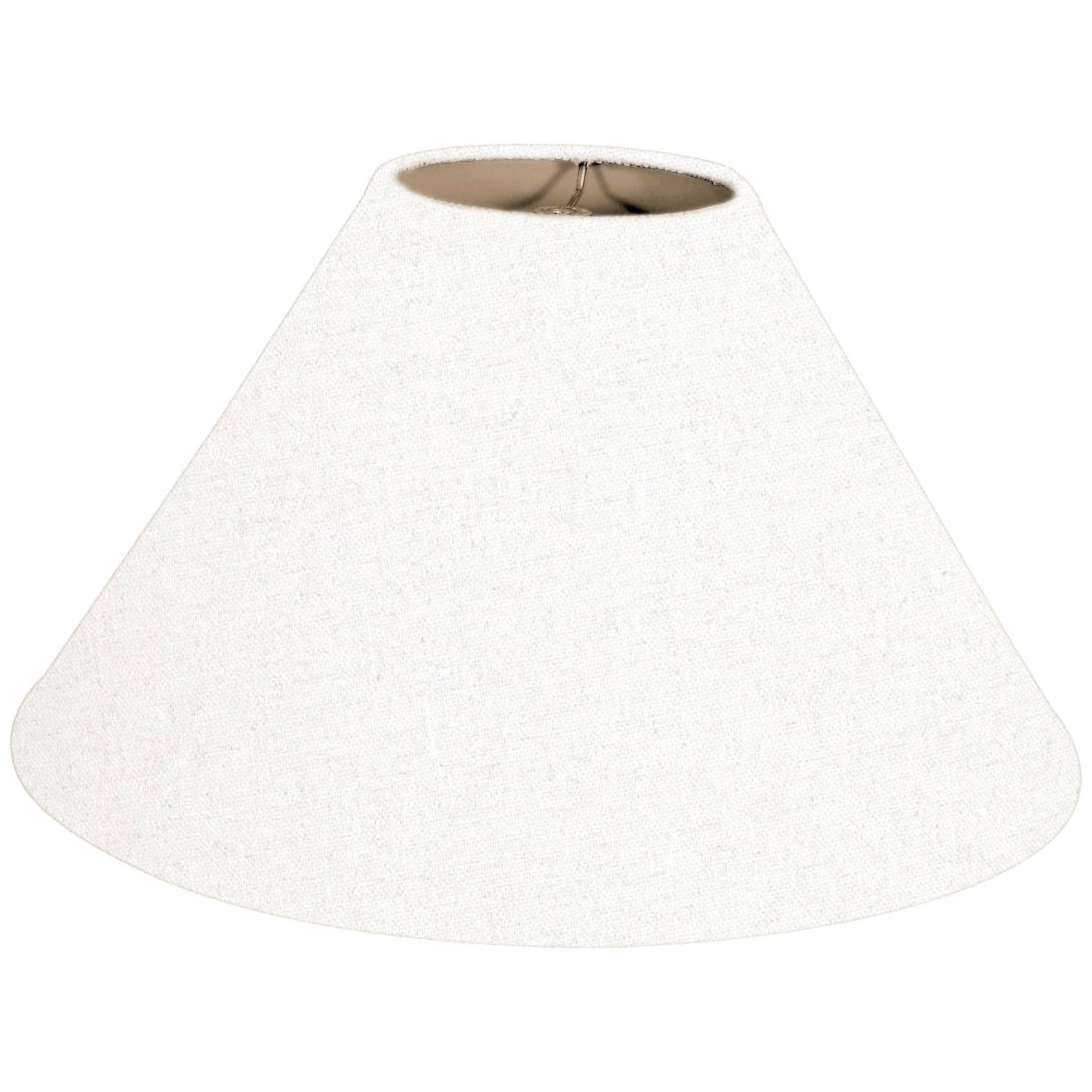 Royal Designs Coolie Empire Hardback Lamp Shade, Linen White, 6 x 18 x