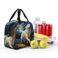 thumbnail image 4 of Pofeuu Vintage Starry Sky Labrador Print Lunch Bag Lunch Box Large Capacity Insulated Lunch Bag for Adult, Leakproof Reusable Lunch Tote Bags for Work, 4 of 5