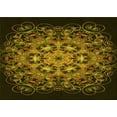 thumbnail image 1 of Ahgly Company Machine Washable Indoor Rectangle Transitional Black Brown Area Rugs, 3' x 5', 1 of 7