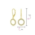 thumbnail image 4 of Bling Jewelry Womens Elegant  CZ Dangle Chandelier Earrings in Gold or Silver for Bridals, 4 of 5