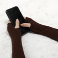 thumbnail image 4 of Unique Bargains Chauffe-Bras Sans Doigts en Acrylique pour Femme Hiver Automne Gants Longs Paire, 4 of 6