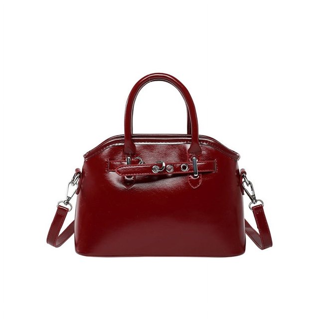 Bolso de mano retro y elegante, ligero y de lujo, de gran capacidad, para mujer, nuevo estilo 2025, bolso bandolera sencillo de color sólido a la moda