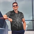 thumbnail image 4 of Balery A Web With A Spider Camisa Polo de Hombre con Estampado, de Manga Corta y Tejido Medio, Camisa Tipo Golf Polo-4X-Large, 4 of 6
